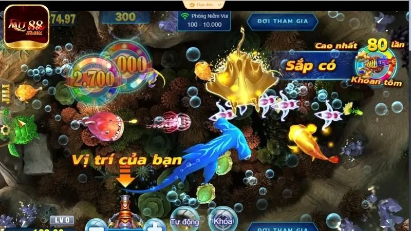 Bỏ túi mẹo chơi bắn cá MU88 thắng đậm tại nhà cái