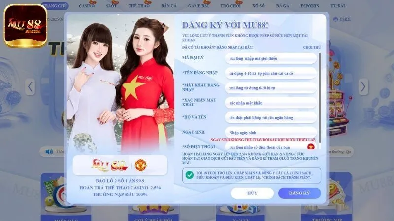 Hướng dẫn tân thủ đăng ký MU88 chi tiết từ A - Z