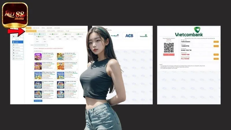 Nạp tiền MU88 qua quét mã QR