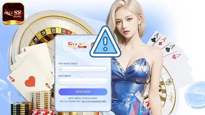 Những sự cố thường gặp khi đăng nhập tài khoản tại nhà cái MU88